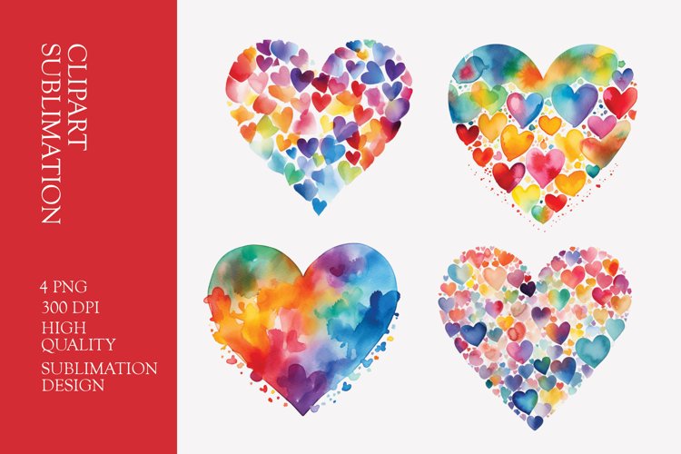 Watercolor Heart Clipart Image 10