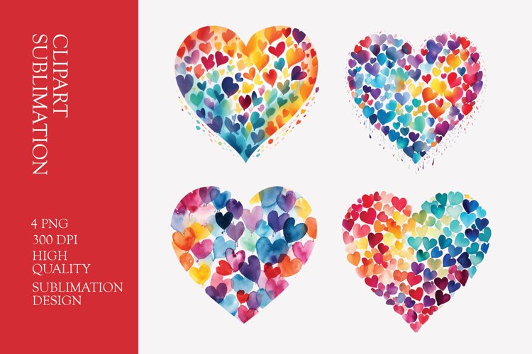 Watercolor Heart Clipart Image 9