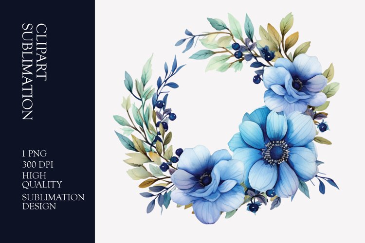 Floral Wreath Clipart Image 6