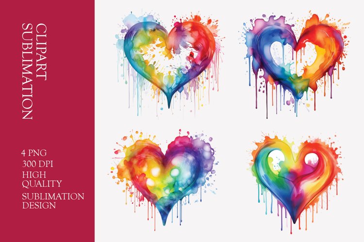 Watercolor Heart Clipart Image 17