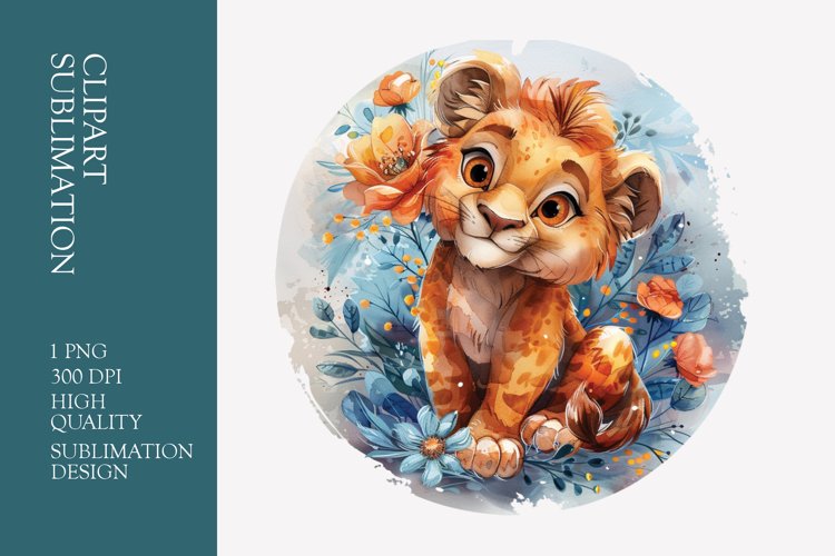 Cute Lion Clipart Image 24