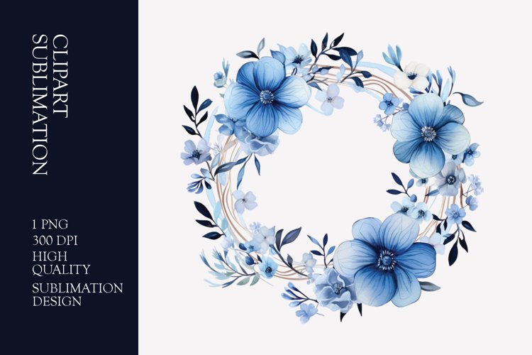 Floral Wreath Clipart Image 23