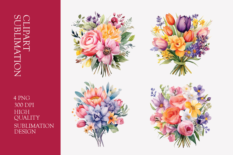 Flower Bouquet Clipart Image 5