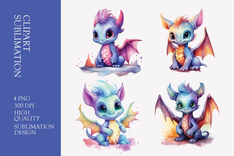 Cute Dragon Clipart Image 15