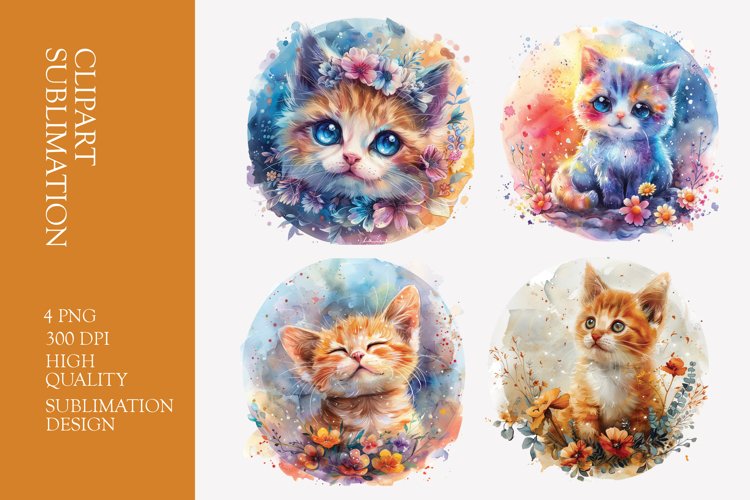Cute Cat Clipart Image 10