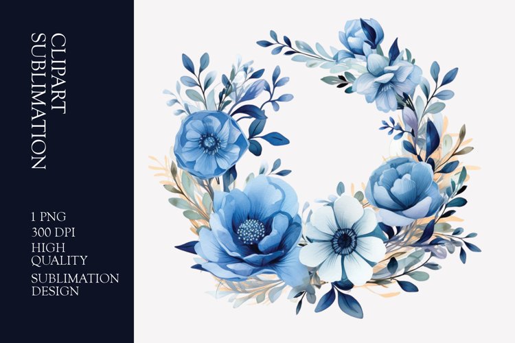 Floral Wreath Clipart Image 5