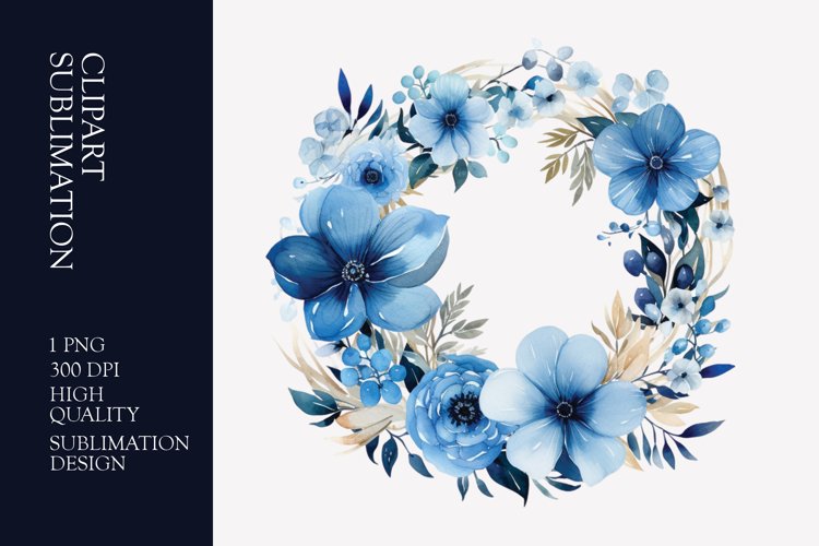 Floral Wreath Clipart Image 12