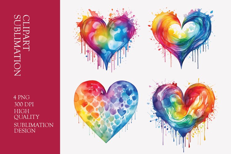 Watercolor Heart Clipart Image 19