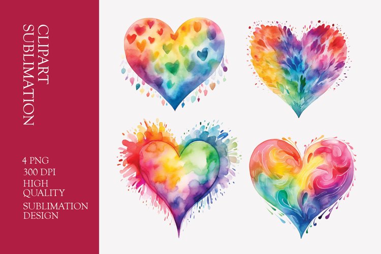 Watercolor Heart Clipart Image 21