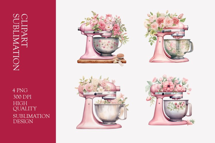 Watercolor Baking Clipart Image 3
