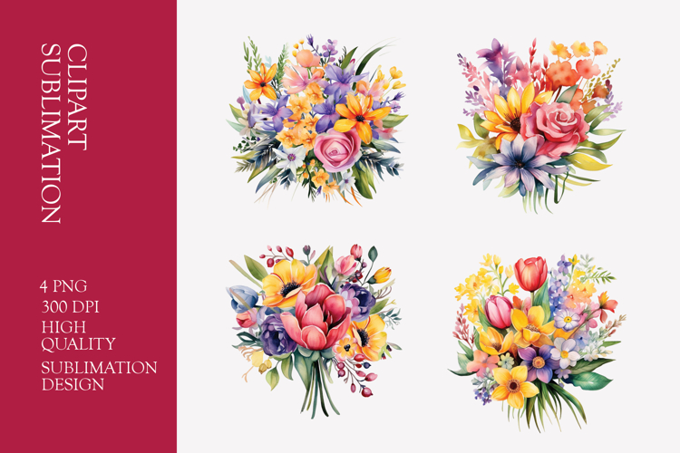Flower Bouquet Clipart Image 6