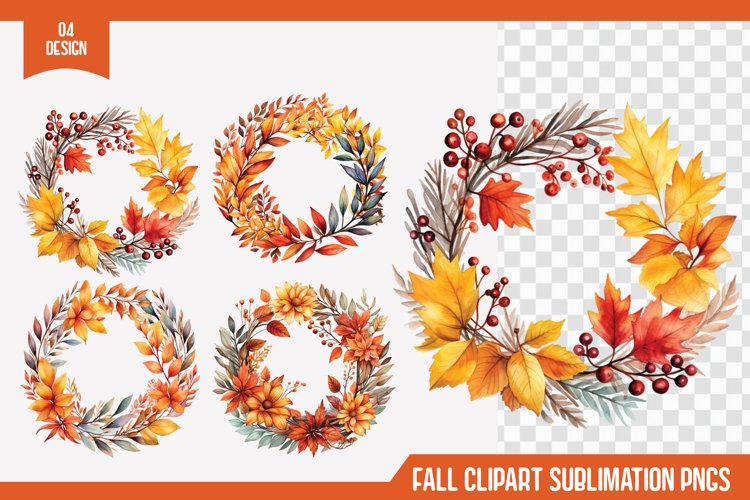 Floral Wreath Clipart Image 4