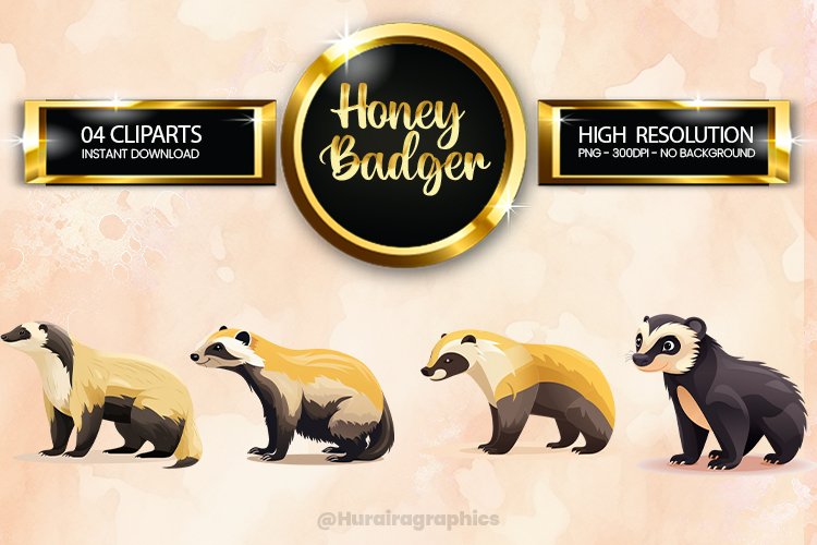 Badger Clipart Image 4