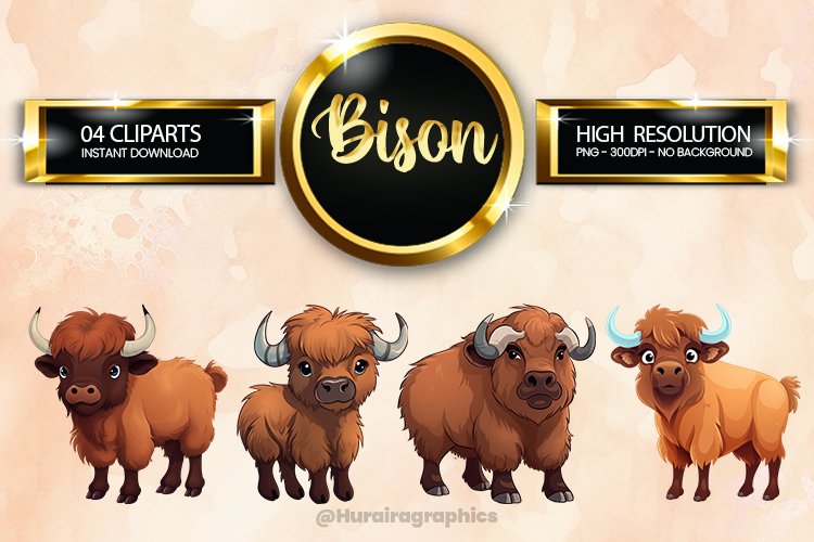 Bison Clipart Image 10