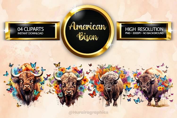 Bison Clipart Image 15