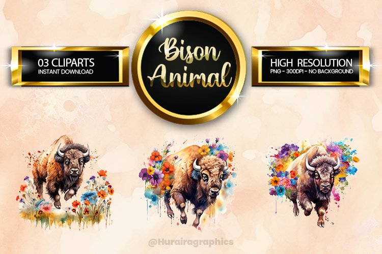 Bison Clipart Image 17