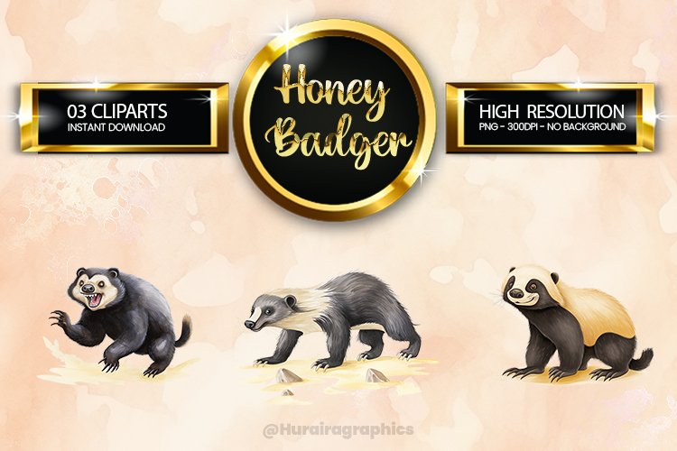 Badger Clipart Image 6