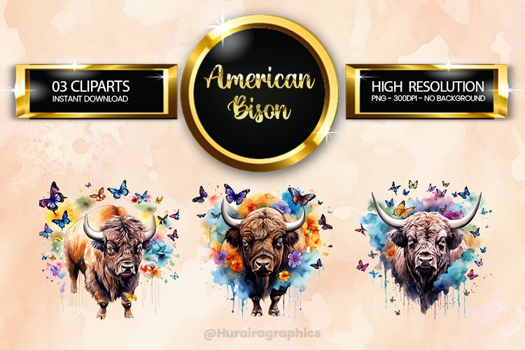 Bison Clipart Image 14