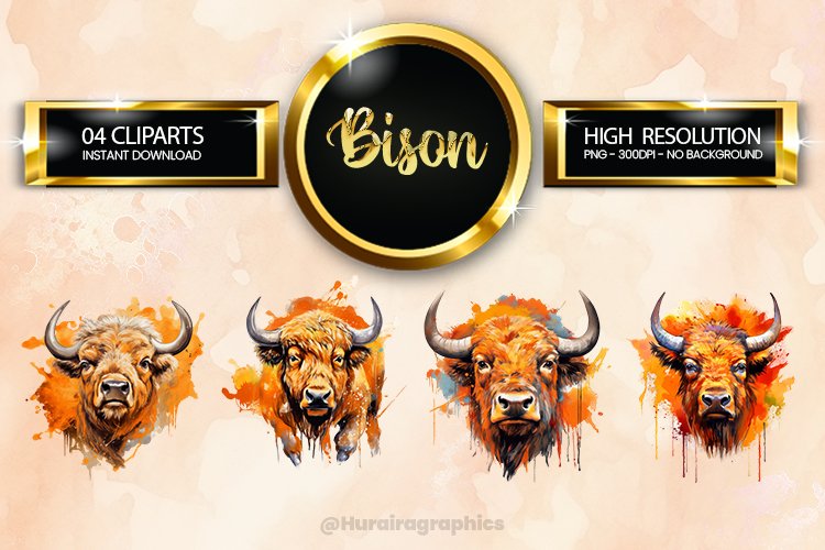 Bison Clipart Image 4
