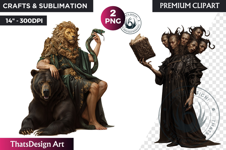 Ars Goetia Demons Clipart, mythology Graphics, dark PNG