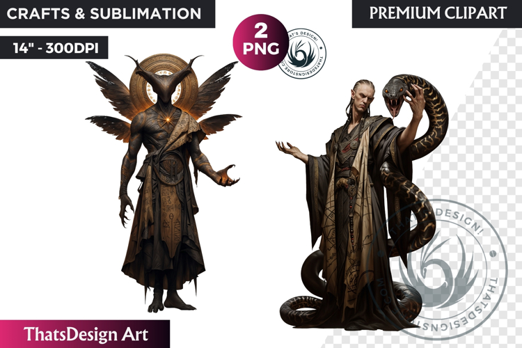 Ars Goetia Demons Clipart, mythology Graphics, dark PNG