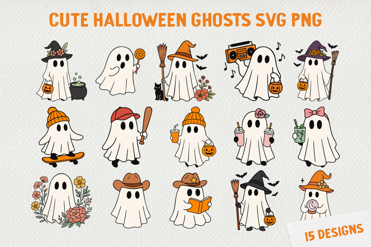 Halloween ghost svg Image 5