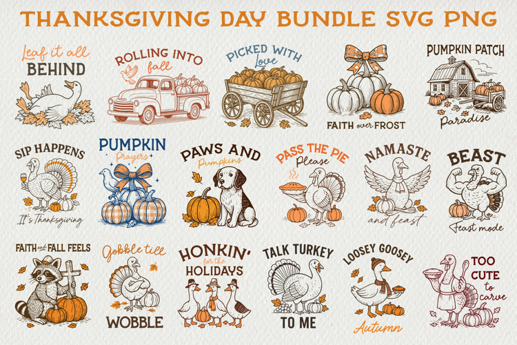 Thanksgiving Sublimation Design Image 15