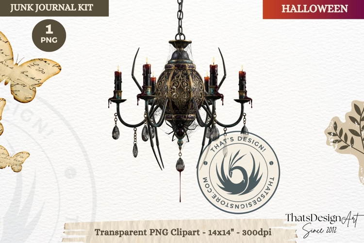Gothic Haunted House Halloween ephemera clipart Junk Journal