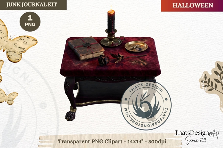 Gothic Haunted House Halloween ephemera clipart Junk Journal