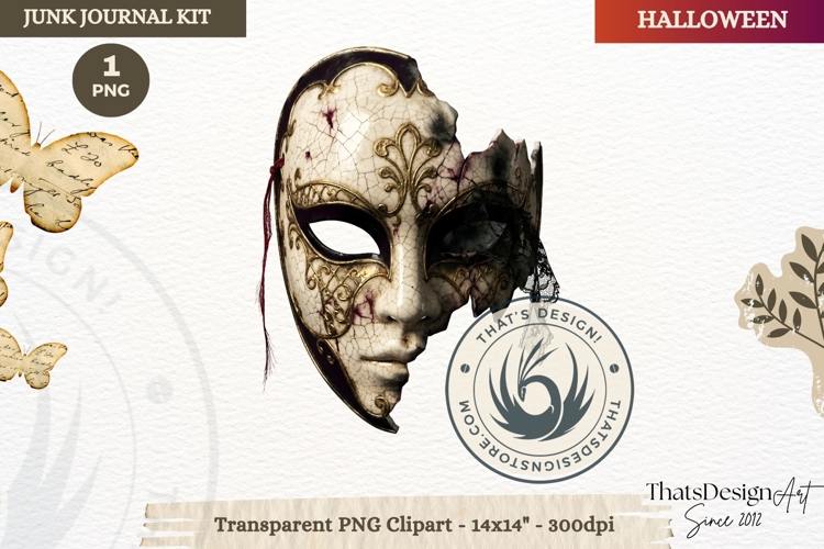 Gothic Haunted House Halloween ephemera clipart Junk Journal