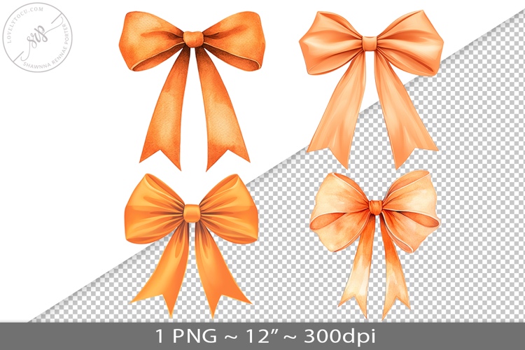 Coquette watercolor bow, PNG graphic