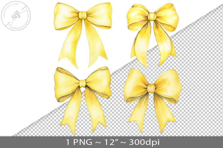 Coquette watercolor bow, PNG graphic