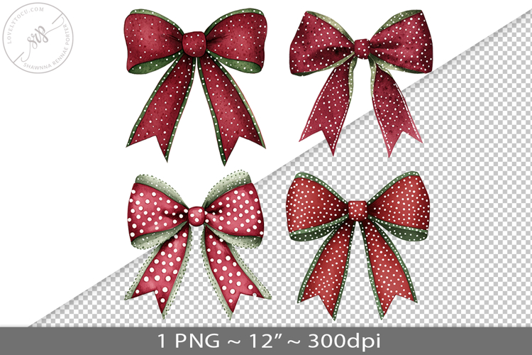 Coquette watercolor bow, PNG graphic