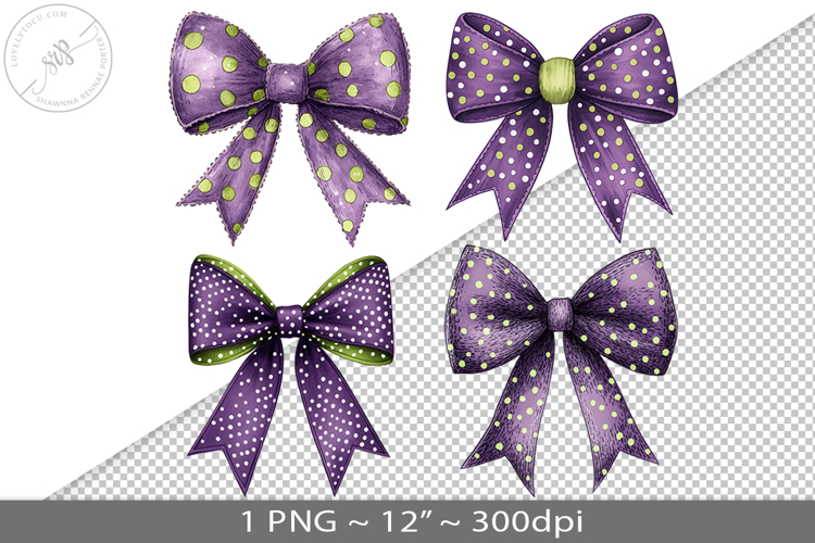 Coquette watercolor bow, PNG graphic
