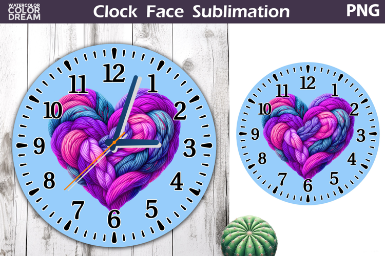 Heart Clock Face | Valentine Clock Design