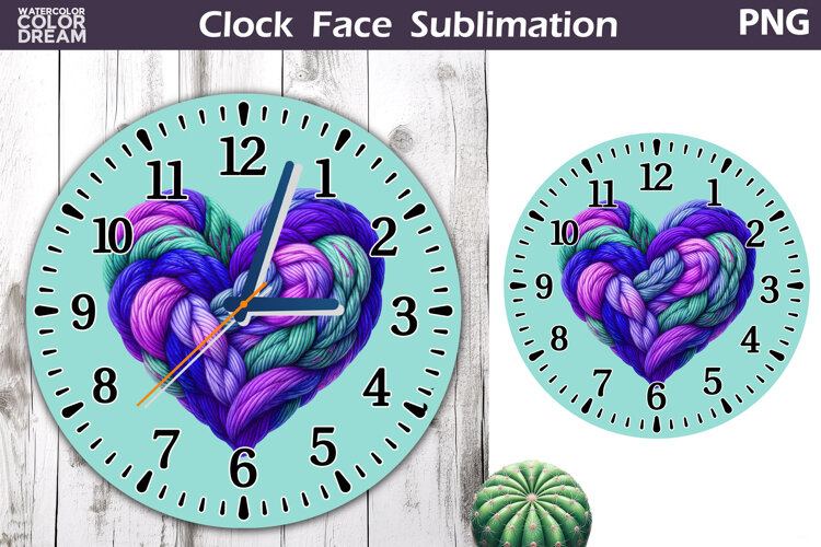 Heart Clock Face | Valentine Clock Design example image 1
