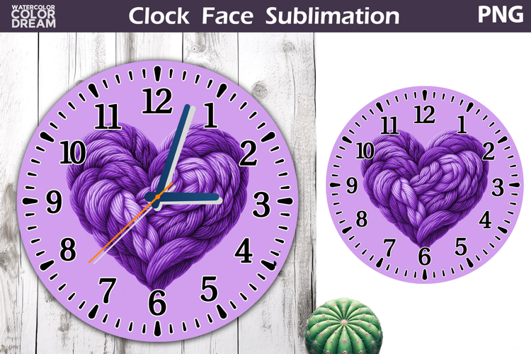 Heart Clock Face | Valentine Clock Design