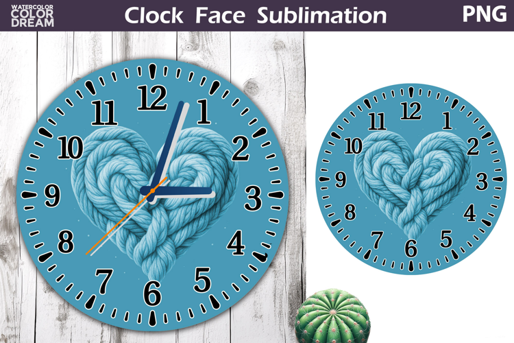 Heart Clock Face | Valentine Clock Design