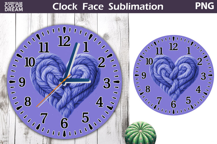 Heart Love Clock Face | Mothers Day Clock Design example image 1