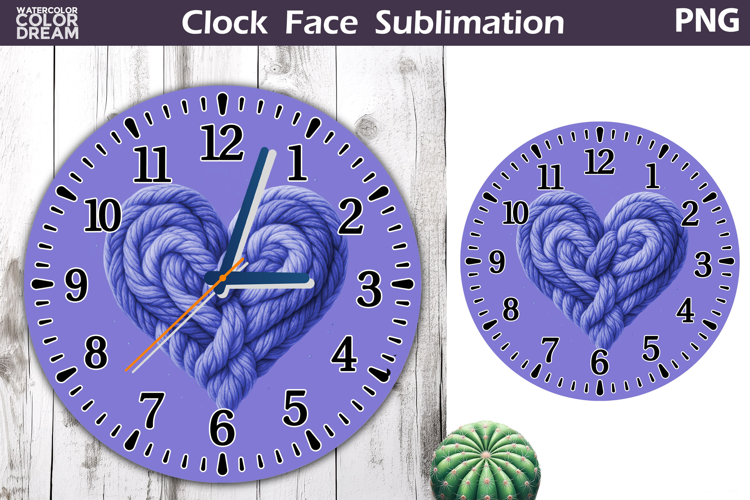 Heart Love Clock Face | Mothers Day Clock Design