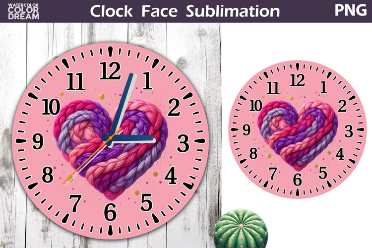 Heart Love Clock Face | Mothers Day Clock Design