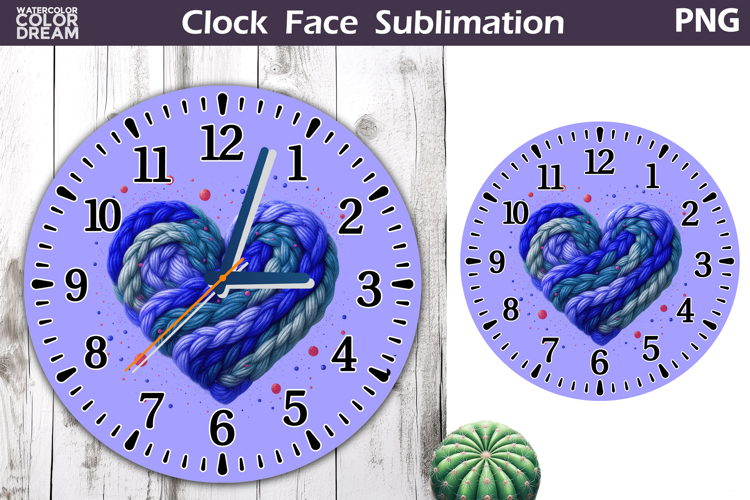 Heart Love Clock Face | Mothers Day Clock Design