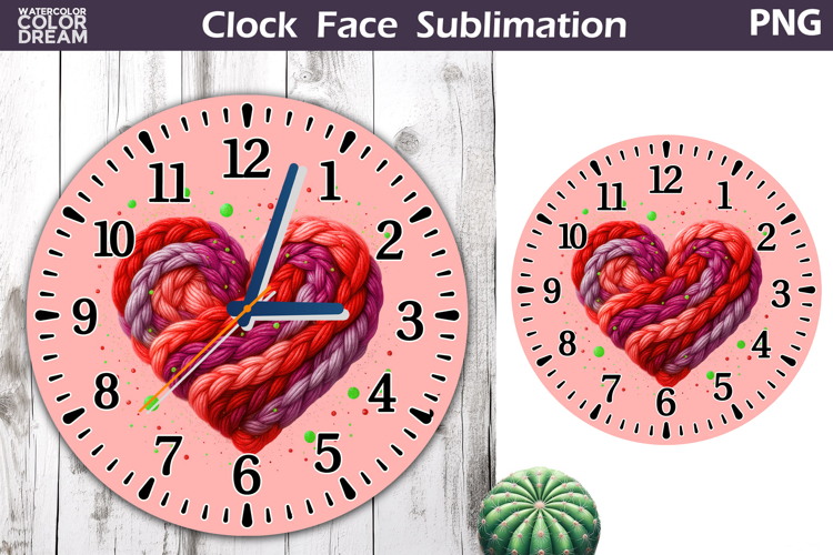 Heart Love Clock Face | Mothers Day Clock Design