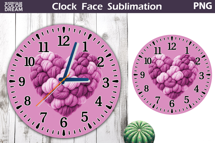 Heart Love Clock Face | Mothers Day Clock Design