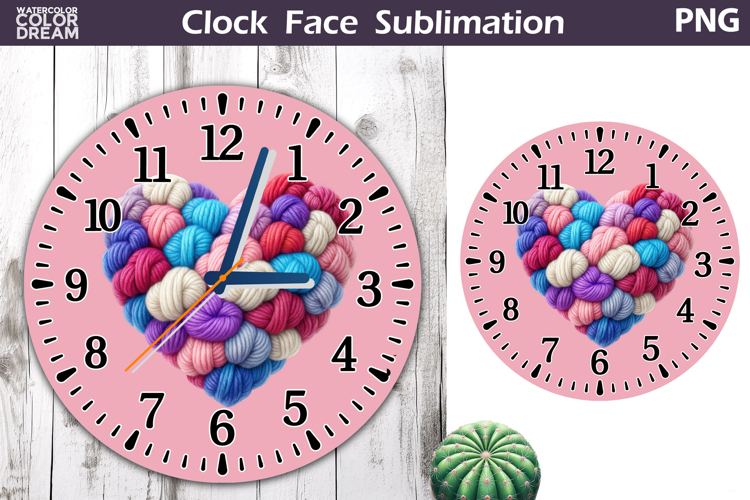 Heart Love Clock Face | Mothers Day Clock Design