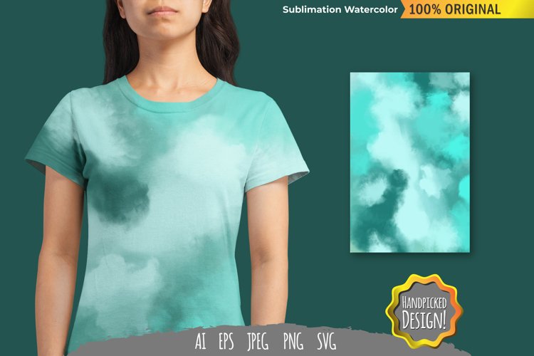 Cloud Sublimation Watercolor