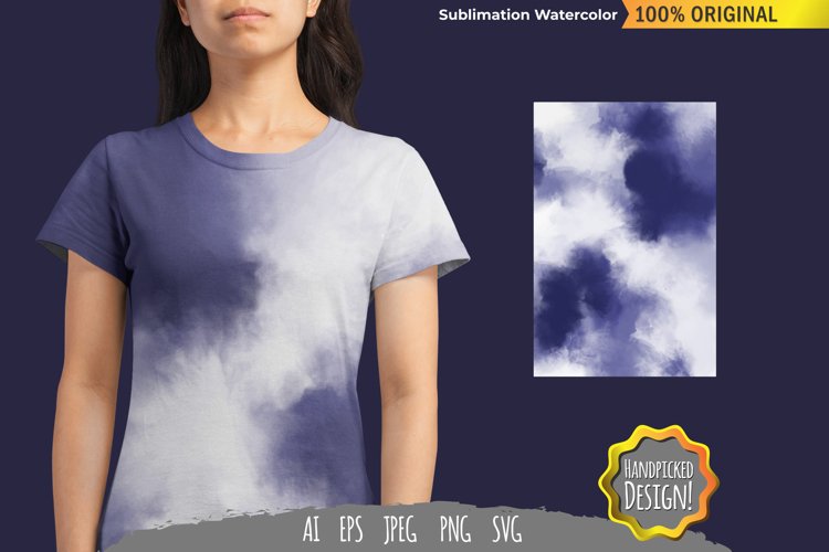 Cloud Sublimation Watercolor