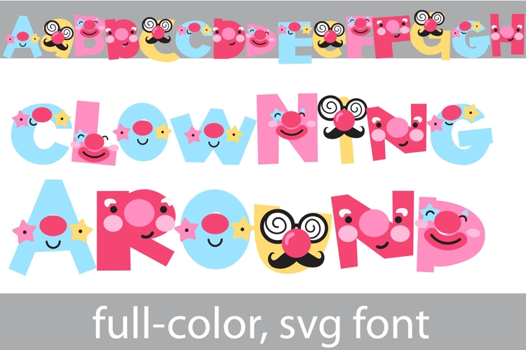 Clowning Around Color Font