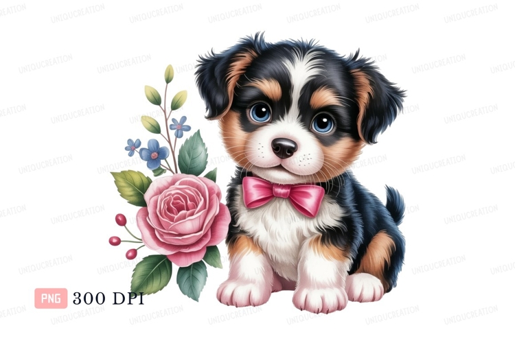 Blue Flowers Clipart Image 15