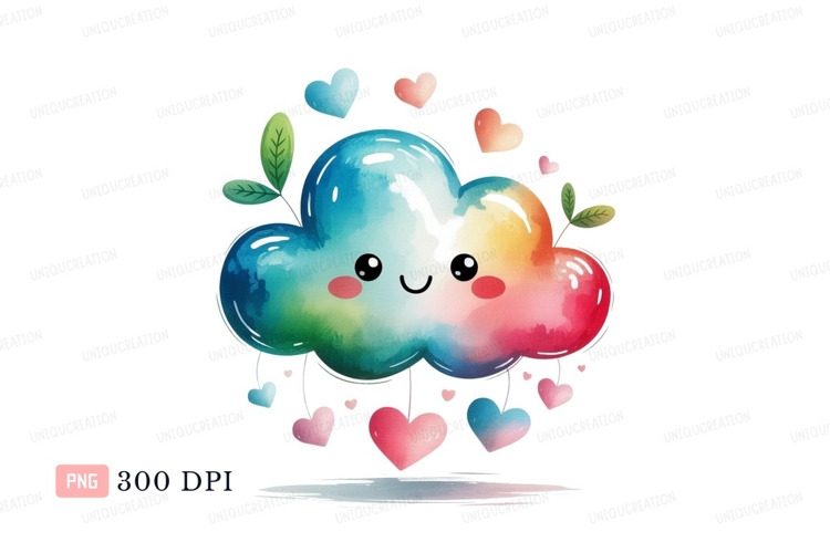 Raining Cloud Clipart Image 4